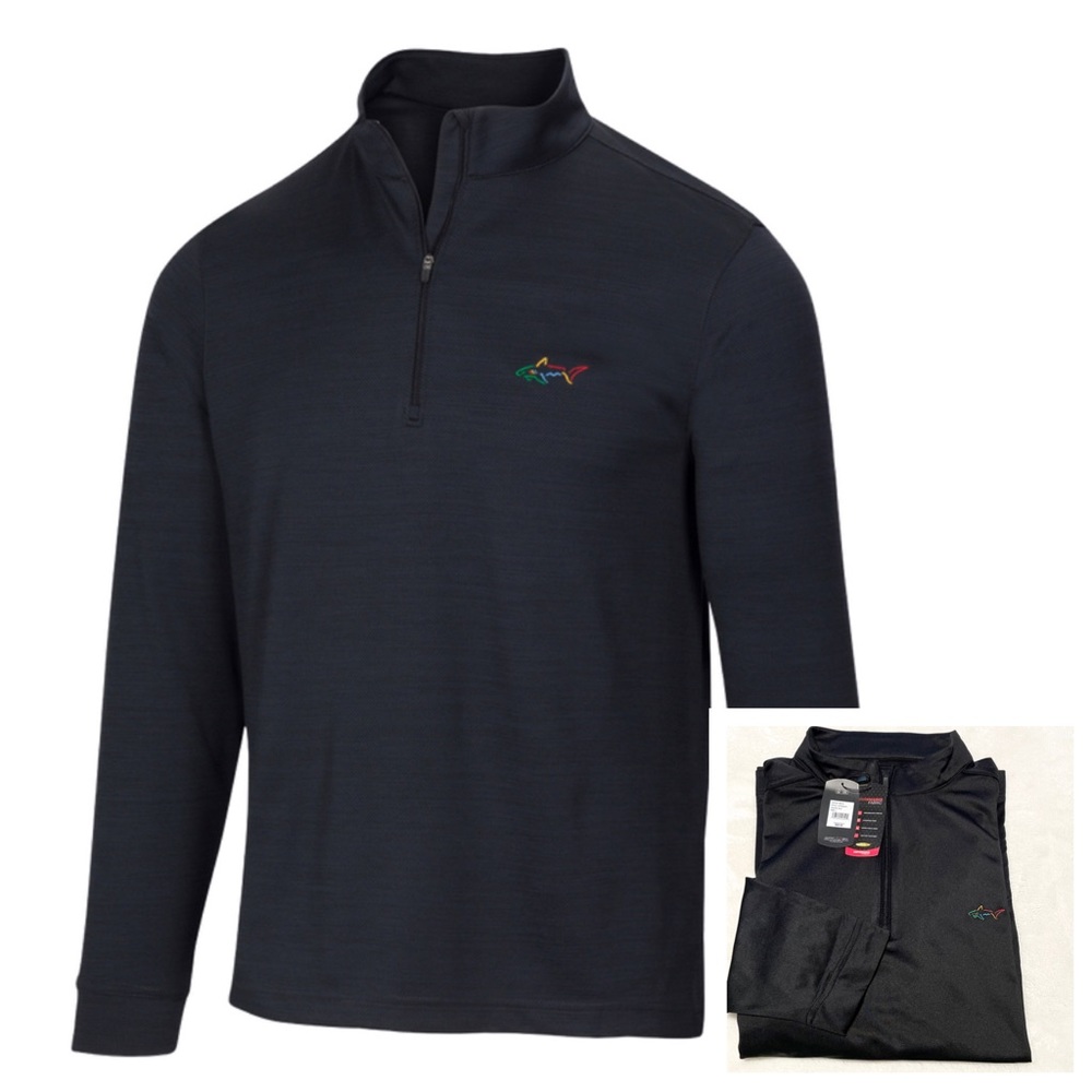 NWT Greg Norman Golf Performance 1/4-Zip Mock Pullover - Picture 1 of 11
